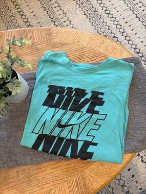 Nike Turquoise Graphic Logo Tee